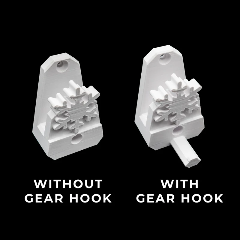 Snowflake Ski Holder | Horizontal Wall Mount