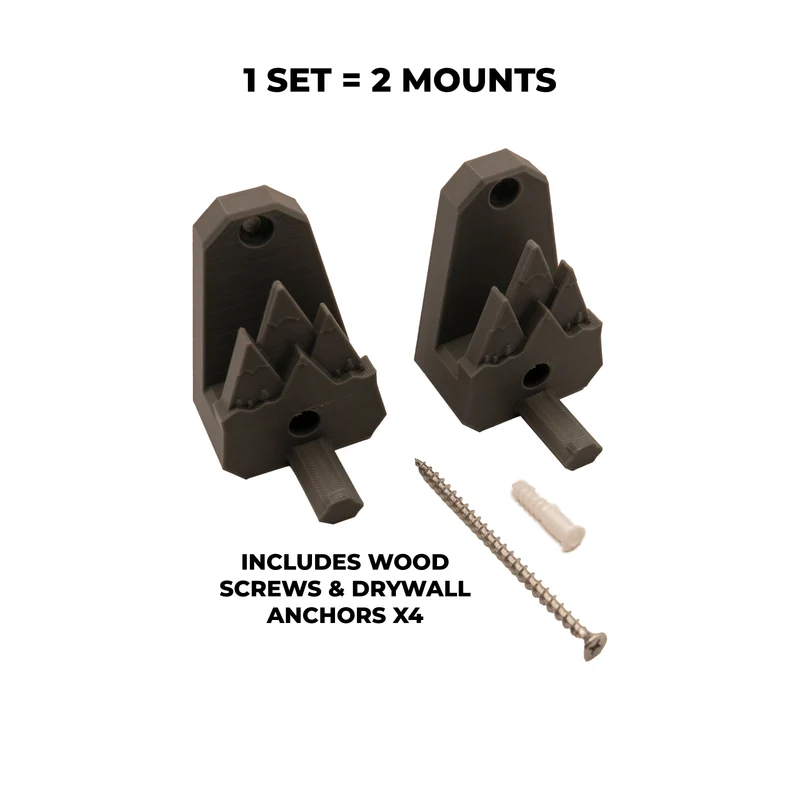 Mountain Snowboard Holder | Horizontal Wall Mount