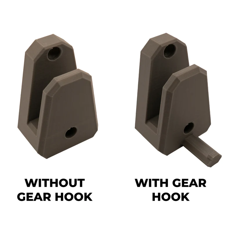 Low-Profile Ski Holder | Horizontal Wall Mount
