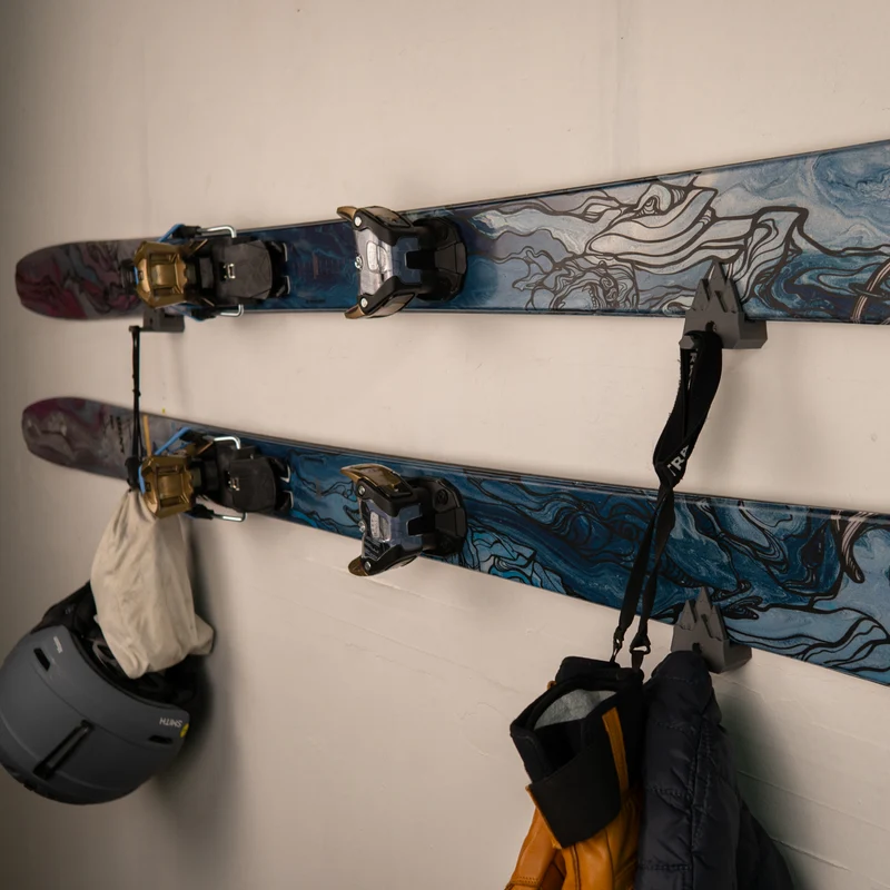 Mountain Ski Holder | Horizontal Wall Mount