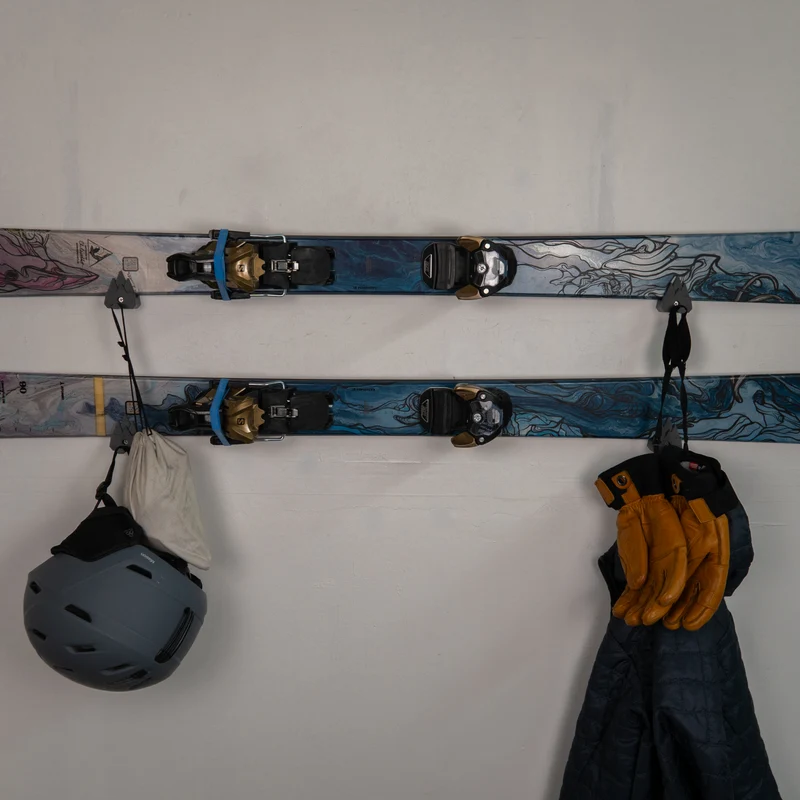 Mountain Ski Holder | Horizontal Wall Mount