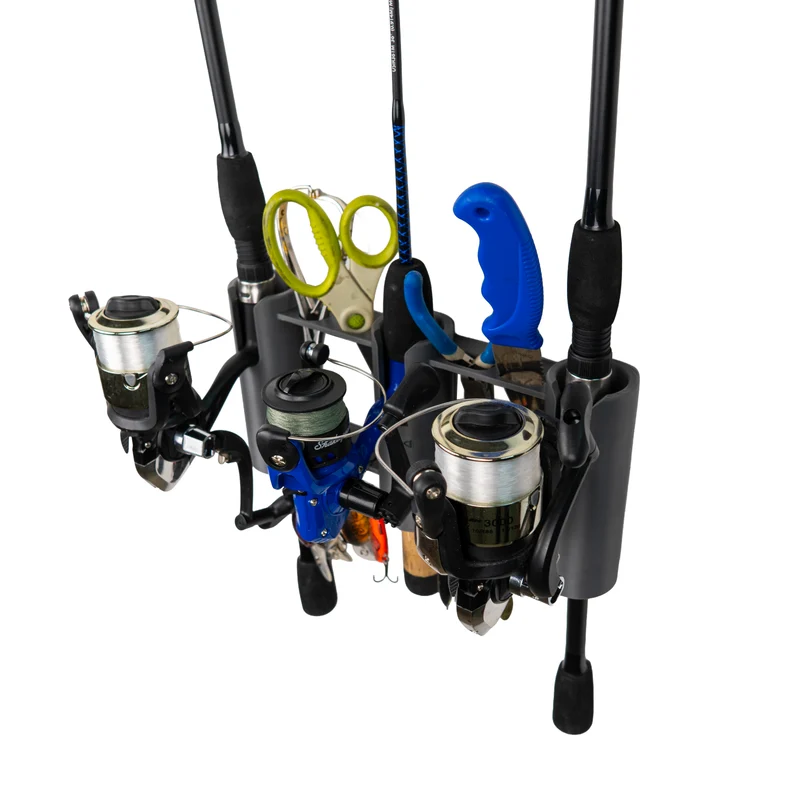 Vertical Fishing Rod Holder | Triple Wall Mount