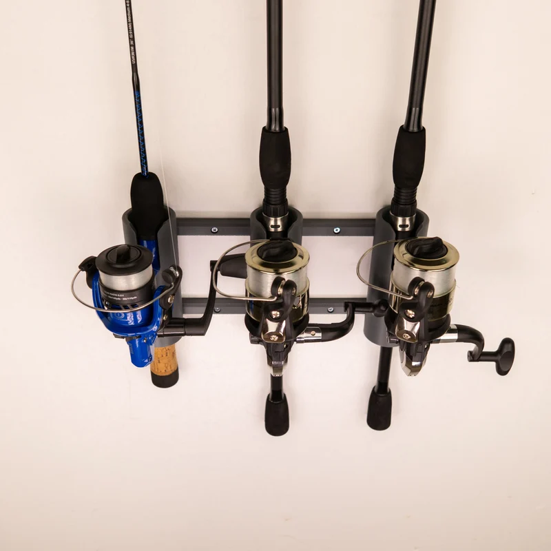 Vertical Fishing Rod Holder | Triple Wall Mount