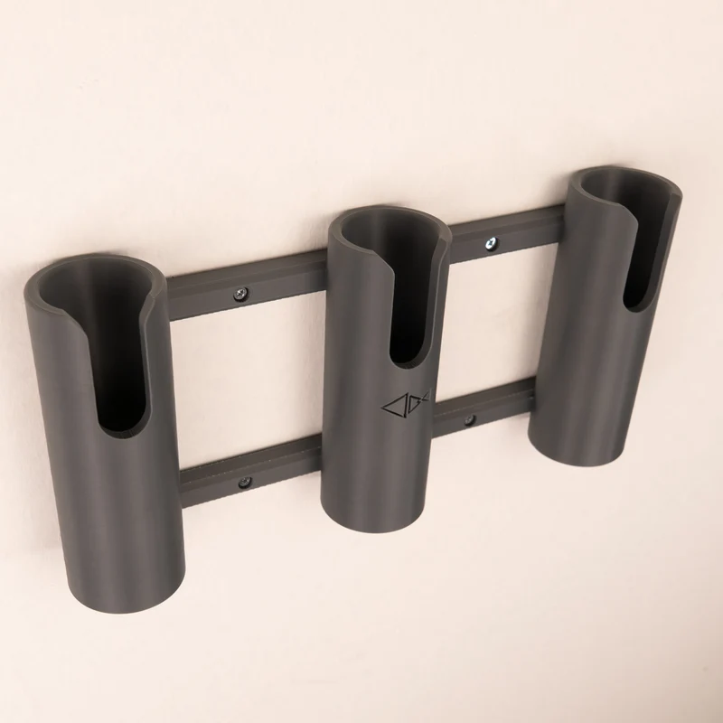 Vertical Fishing Rod Holder | Triple Wall Mount