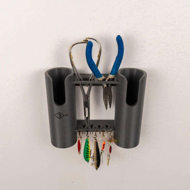 Vertical Fishing Rod Holder | Double Wall Mount