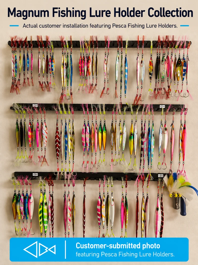 Magnum Fishing Lure Holder | Wall Mount