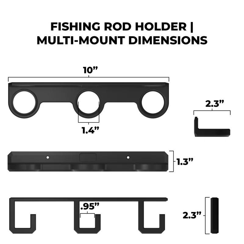 Multi Mount Fishing Rod Holder | Triple