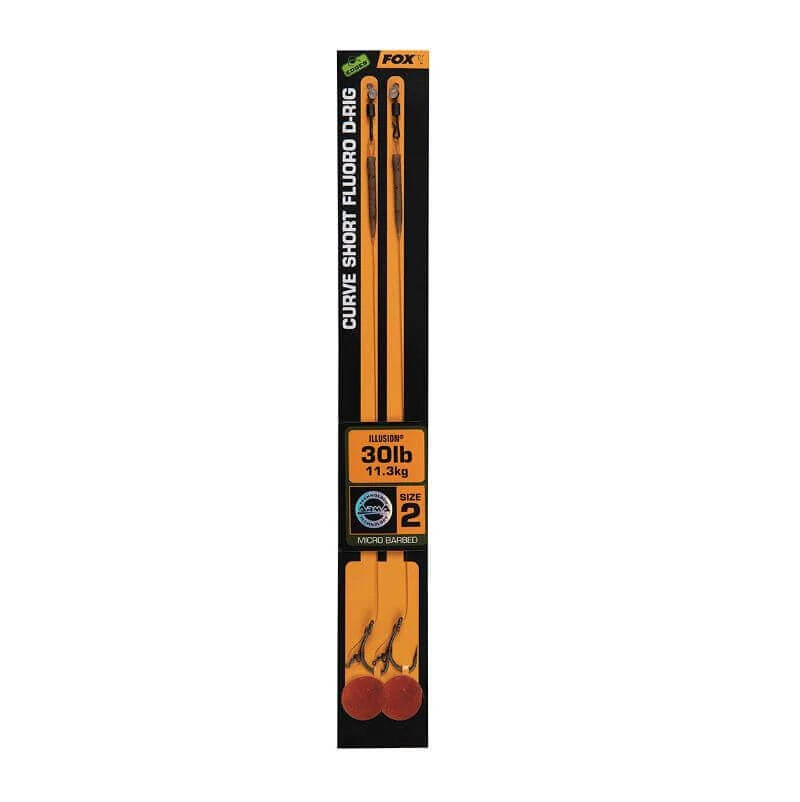 Hameçons montés Fox Curve Short Fluo D-Rig