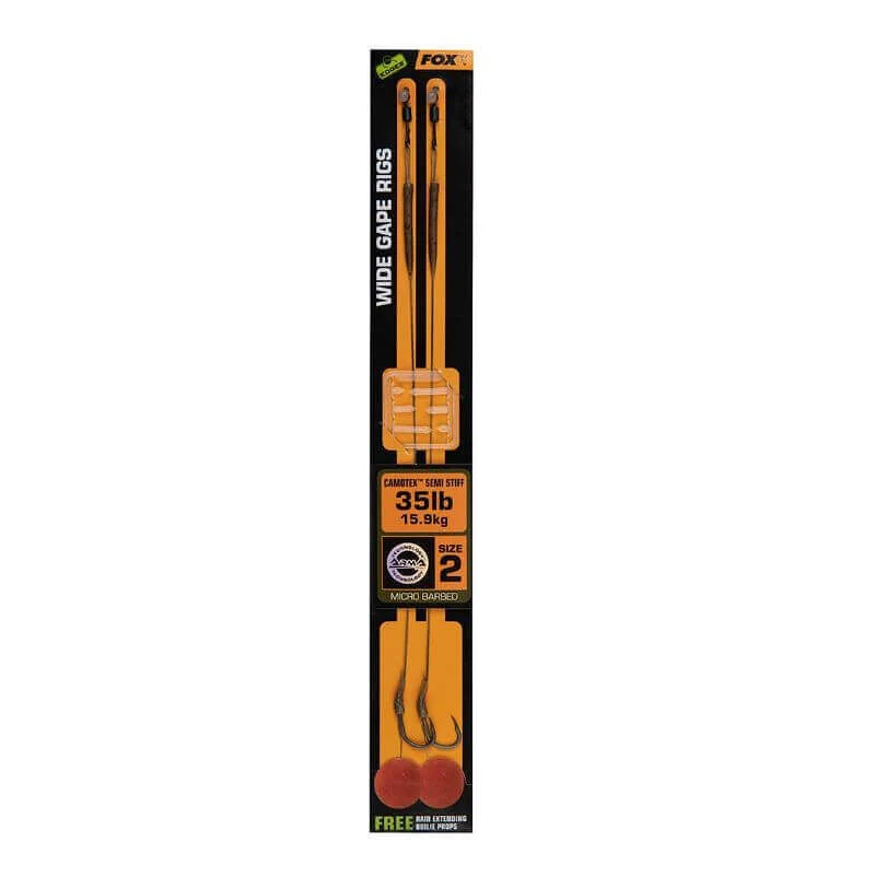 Hameçons montés Fox Wide Gape Camotex