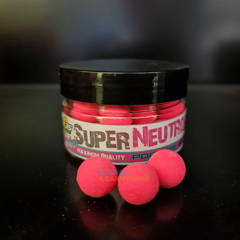Pop ups Peralbaits Super neutre rose fluo 15 mm