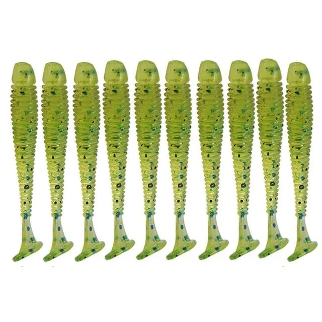 Leurre Souple Vers 5cm Par 10pcs