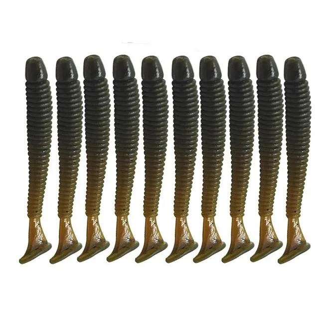 Leurre Souple Vers 5cm Par 10pcs
