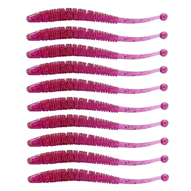 Leurre Souple Vers 0.6cm Par 10pcs