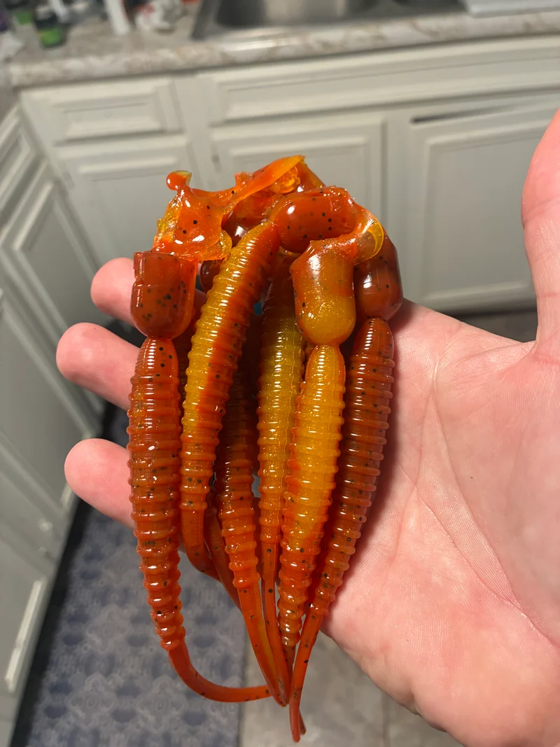 5in J-Money (fire craw) 6 per bag