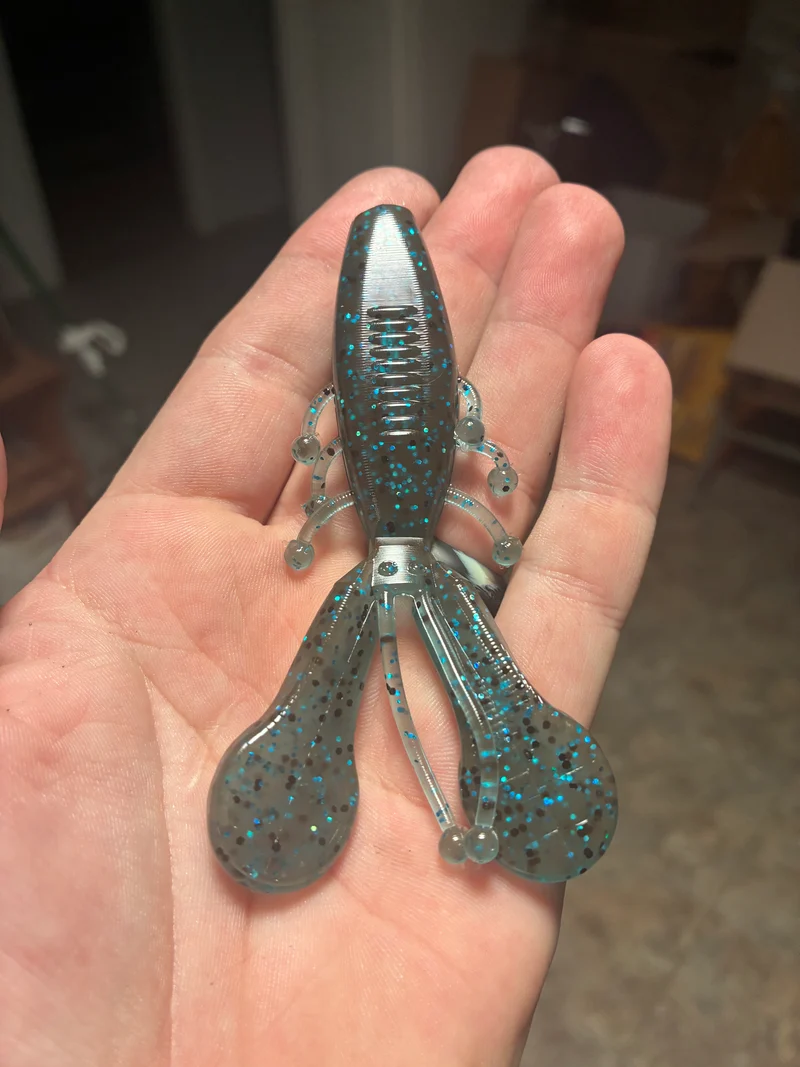4in Charreada (Rodeo) blue craw 6 in a bag