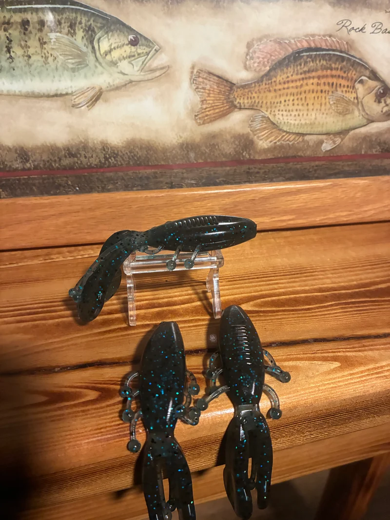 4in Charreada (Rodeo) blue craw 6 in a bag