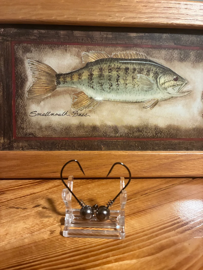 1/2oz Tungsten ball head BKK hook 4/0 shown (2 per pack)