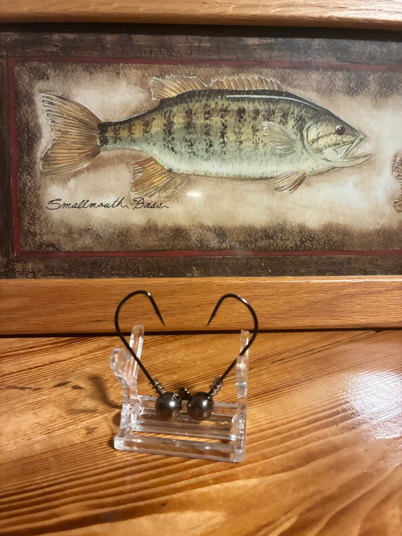 3/8oz Tungsten ball head BKK hook 4/0 shown (2 per pack)