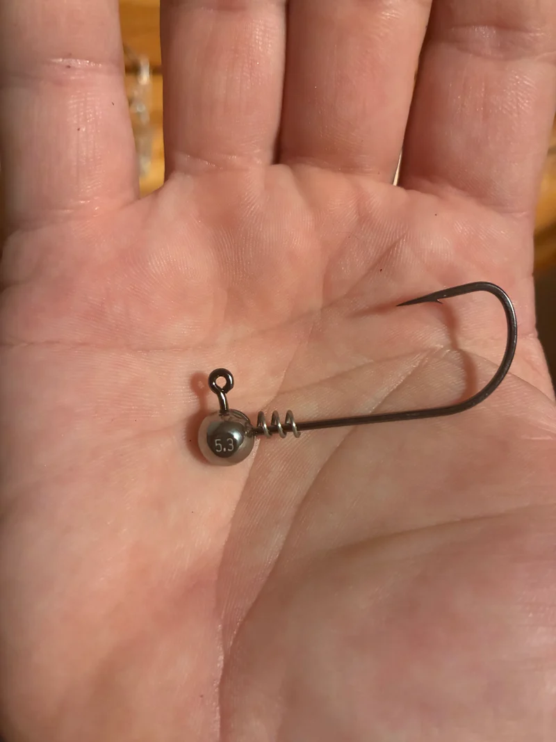 3/16oz Tungsten ball head BKK hook (4/0 hook shown) 2 per pack