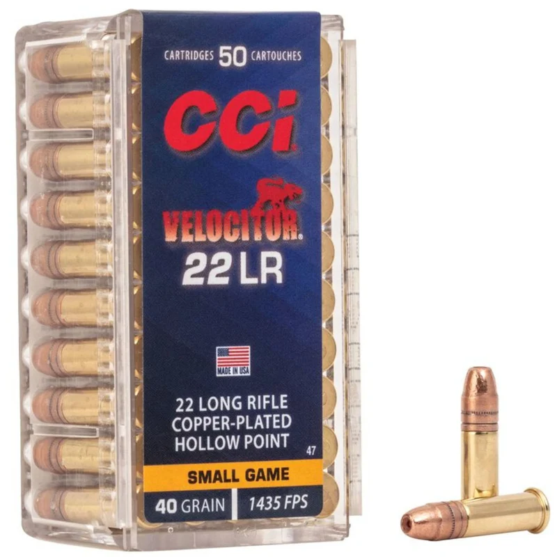 Munitions « Velocitor HP » – cal. 22 LR – 40 gr – 50/bte