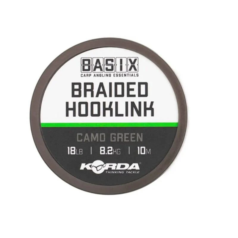 Tresse Korda Basix Braided Camouflage Vert 10 m