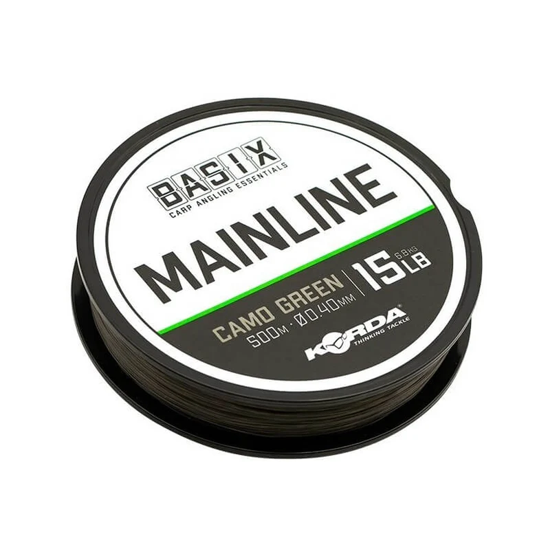 Nylon Korda Basix Main Line Camo Green 500 m