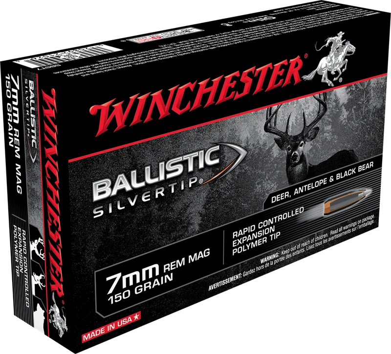 Munitions « Ballistic Silvertip » – cal. 7MM REM MAG – 150 gr – 20/bte