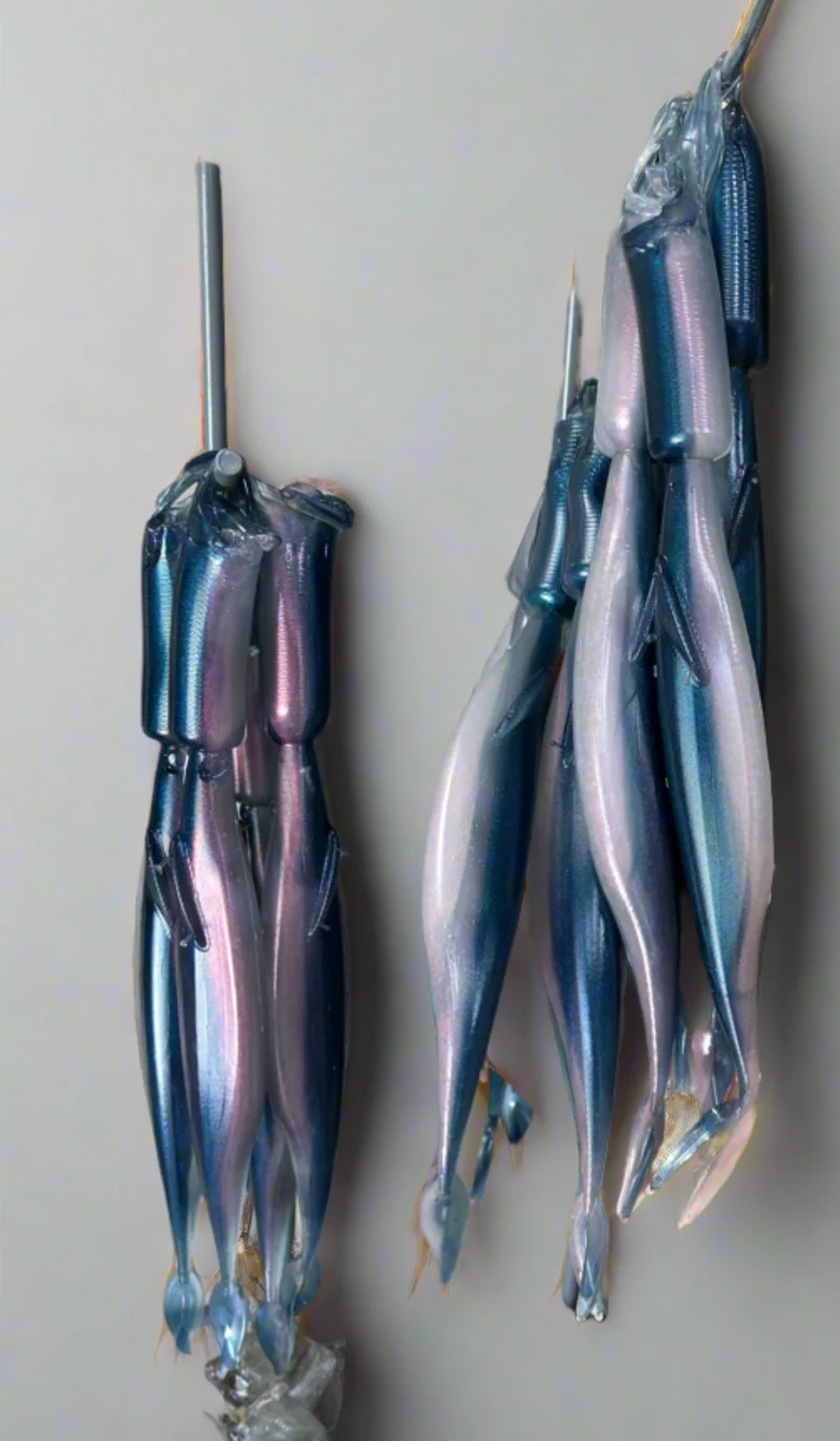 5in Kash Money Minnow (Pro Blue Red Pearl) 5 per bag
