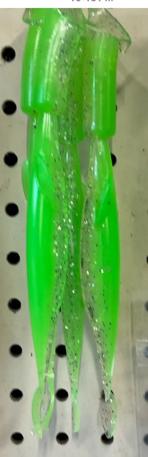 5in Kash Money Minnow “Chartreuse Laser” 5 in a bag