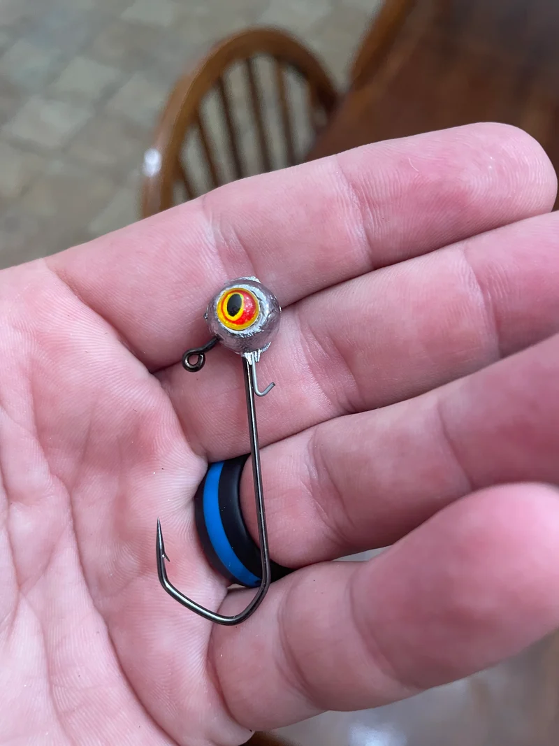 60 deg Line tie Jig head 1/4oz 4/0 hook