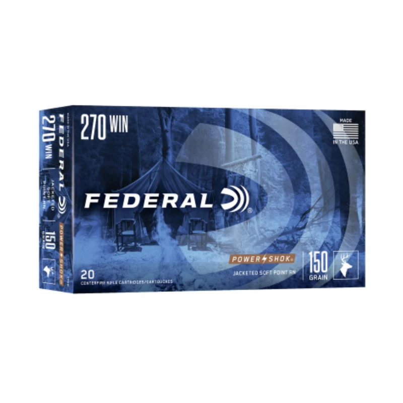 Munitions « Power-Shok SP RN » – cal. 270 WIN – 150 gr – 20/bte