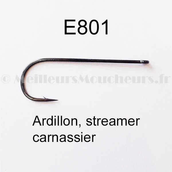 Hameçon E801 grand streamer (brochet)