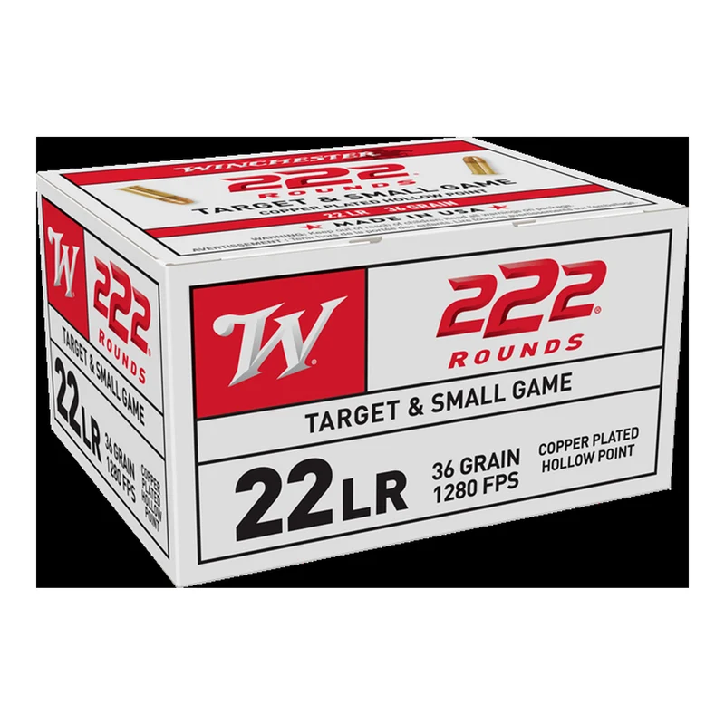Munitions « USA White Box » – cal. 22 LR – 36 gr – 222/bte