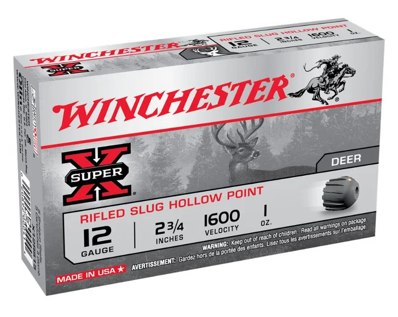 Cartouches « Super-X Rifled Slug HP » – cal. 12 – 3 po – 1 oz – 15/bte
