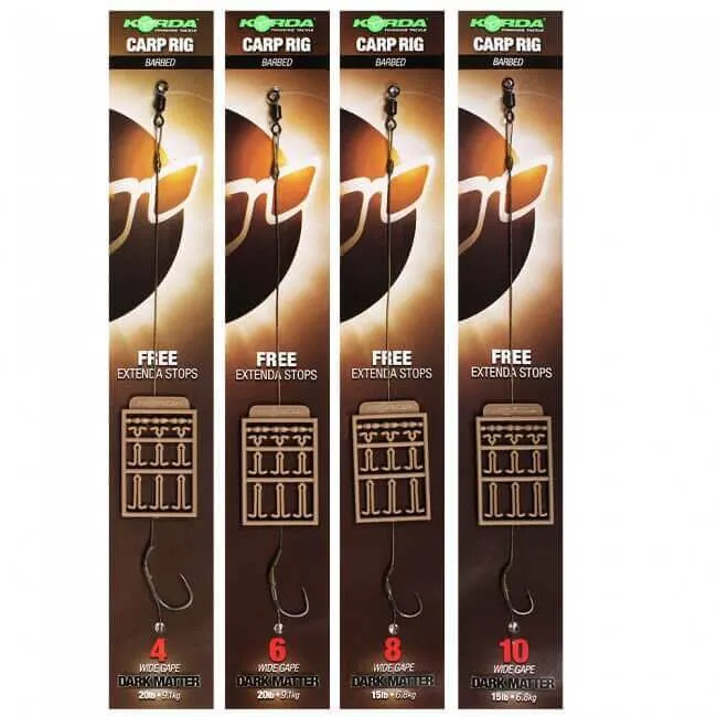 Hameçons montés Korda Wide Gape Dark Matter