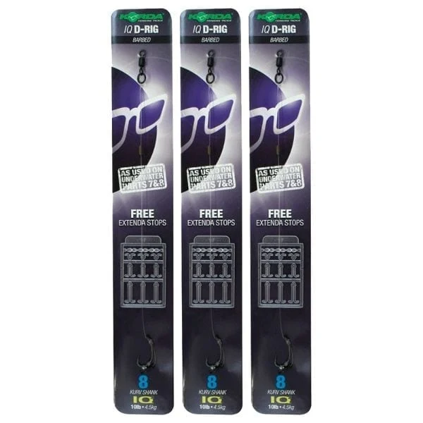 Hameçons montés Korda IQ D-Rig 4