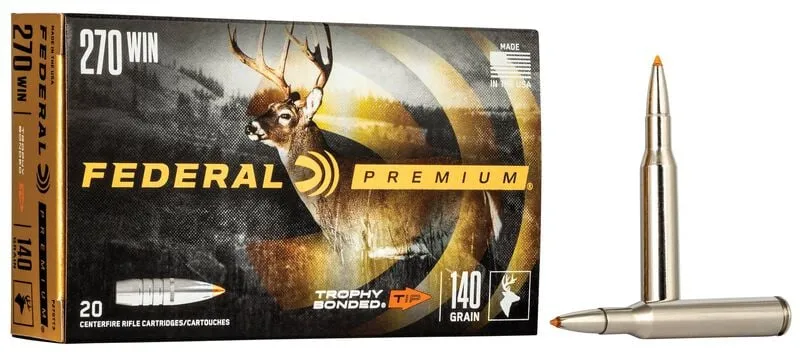 Munitions « Trophy Bonded Tip » – cal. 270 WIN – 140 gr – 20/bte
