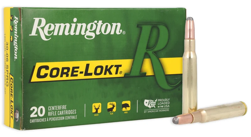 Munitions « Core-Lokt PSP » – cal. 30-06 SPRG – 180 gr – 20/bte
