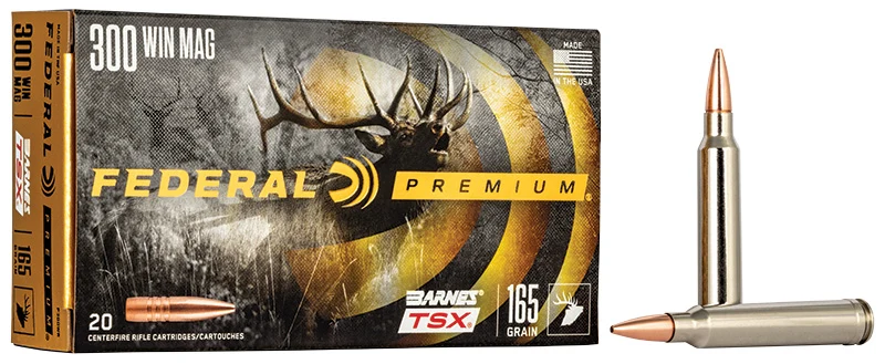 Munitions « Barnes TSX » – cal. 300 WIN MAG – 165 gr – 20/bte