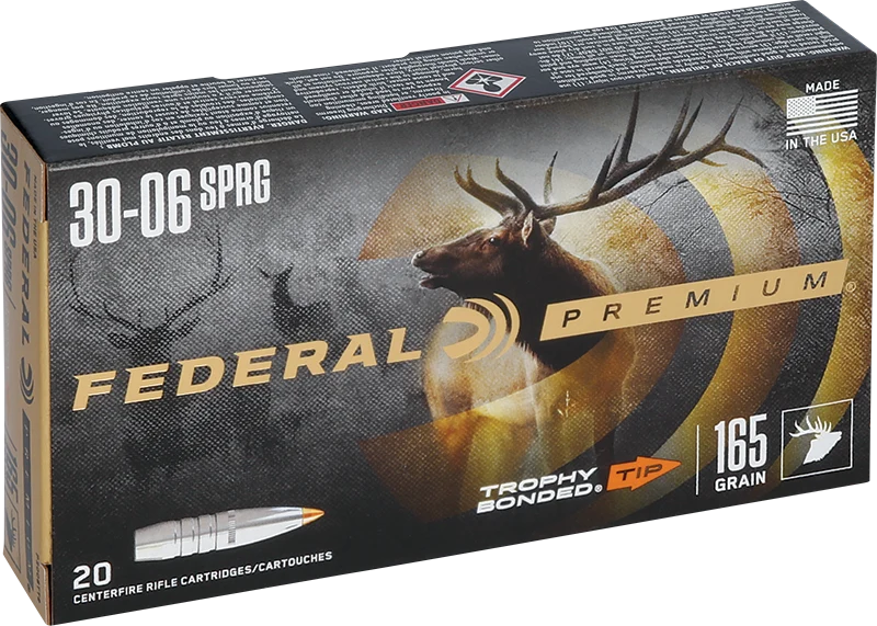 Munitions « Trophy Bonded Tip » – cal. 30-06 SPRG – 165 gr – 20/bte