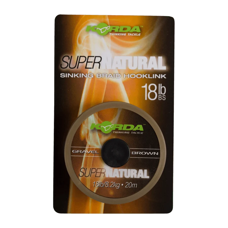 Tresse Korda Super Naturel Marron 18 lb / 20 m