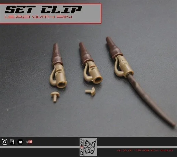 Set lead clip with brown pin Trybion