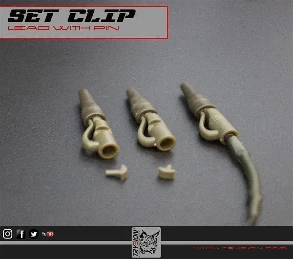 Set lead clip with green pin Trybion