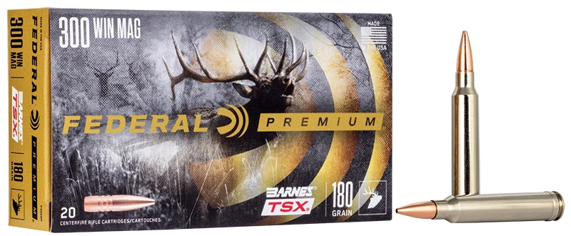 Munitions « Barnes TSX » – cal. 300 WIN MAG – 180 gr – 20/bte