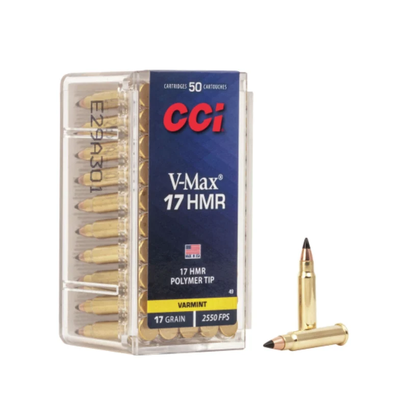 Munitions « V-MAX » – cal. 17 HMR – 17 gr – 50/bte