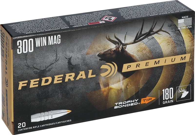 Munitions « Trophy Bonded Tip » – cal. 300 WIN MAG – 180 gr – 20/bte