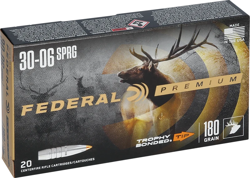 Munitions « Trophy Bonded Tip » – cal. 30-06 SPRG – 180 gr – 20/bte