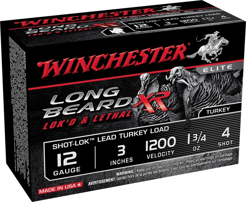 Cartouches « Long Beard XR » – cal. 12 – 3 po – 1 3/4 oz – #4 – 10/bte
