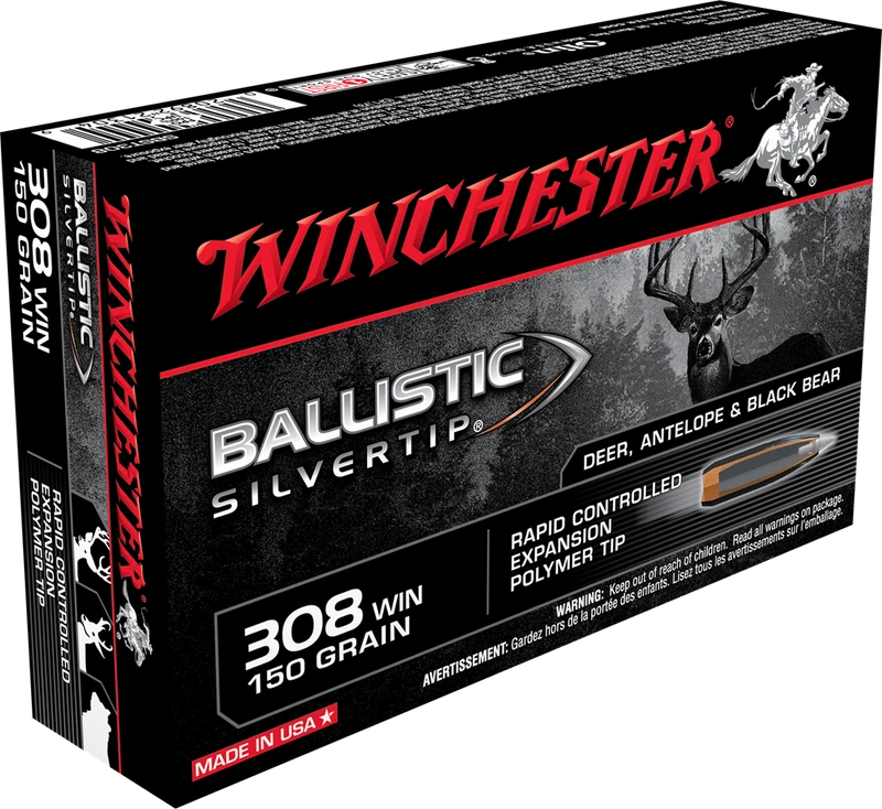 Munitions « Ballistic Silvertip » – cal. 308 WIN – 150 gr – 20/bte
