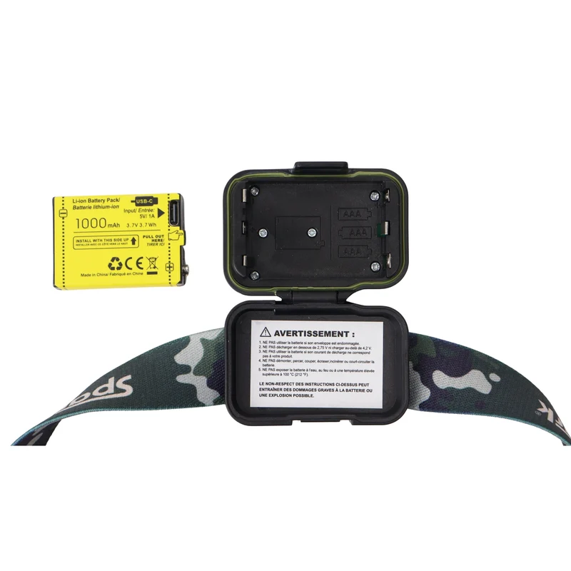 Lampe frontale rechargeable "Hilux" - 800 lumens